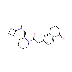 CN(C[C@@H]1CCCCN1C(=O)Cc1ccc2c(c1)CCCC2=O)C1CCC1 ZINC000013738804