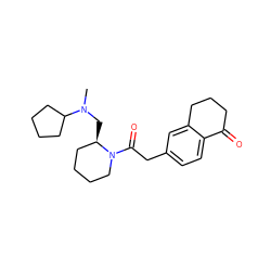 CN(C[C@@H]1CCCCN1C(=O)Cc1ccc2c(c1)CCCC2=O)C1CCCC1 ZINC000013738805