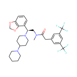 CN(C[C@H](c1cccc2c1OCO2)N1CCC(N2CCCCC2)CC1)C(=O)Cc1cc(C(F)(F)F)cc(C(F)(F)F)c1 ZINC000027517579