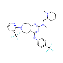 CN(C[C@H]1CCCCN1C)c1nc2c(c(Nc3ccc(C(F)(F)F)cc3)n1)CCN(c1ncccc1C(F)(F)F)CC2 ZINC000066252069