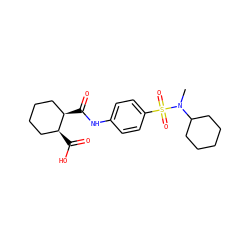 CN(C1CCCCC1)S(=O)(=O)c1ccc(NC(=O)[C@@H]2CCCC[C@@H]2C(=O)O)cc1 ZINC000004196073