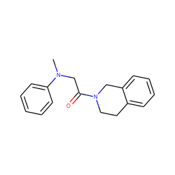 CN(CC(=O)N1CCc2ccccc2C1)c1ccccc1 ZINC000003273100