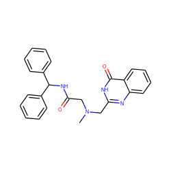 CN(CC(=O)NC(c1ccccc1)c1ccccc1)Cc1nc2ccccc2c(=O)[nH]1 ZINC000025747661