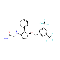 CN(CC(N)=O)[C@H]1CC[C@H](OCc2cc(C(F)(F)F)cc(C(F)(F)F)c2)[C@@H]1c1ccccc1 ZINC000036324379