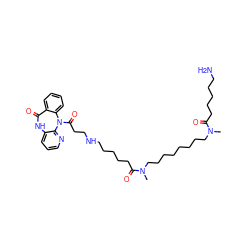 CN(CCCCCCCCN(C)C(=O)CCCCCNCCC(=O)N1c2ccccc2C(=O)Nc2cccnc21)C(=O)CCCCCN ZINC000027422602