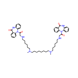 CN(CCCCCCCCN(C)CCCCCCNCC(=O)N1c2ccccc2NC(=O)c2ccccc21)CCCCCCNCC(=O)N1c2ccccc2NC(=O)c2ccccc21 ZINC000150540850
