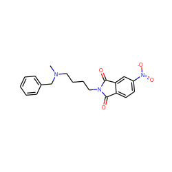 CN(CCCCN1C(=O)c2ccc([N+](=O)[O-])cc2C1=O)Cc1ccccc1 ZINC000013738603