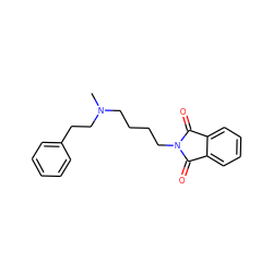 CN(CCCCN1C(=O)c2ccccc2C1=O)CCc1ccccc1 ZINC000029561489