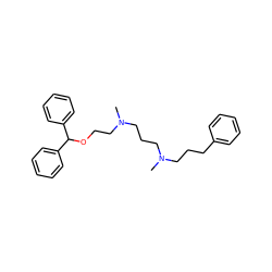 CN(CCCc1ccccc1)CCCN(C)CCOC(c1ccccc1)c1ccccc1 ZINC000013800378