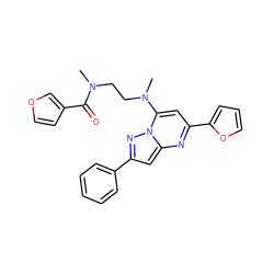 CN(CCN(C)c1cc(-c2ccco2)nc2cc(-c3ccccc3)nn12)C(=O)c1ccoc1 ZINC000095569655