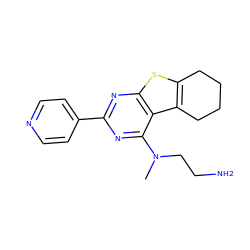 CN(CCN)c1nc(-c2ccncc2)nc2sc3c(c12)CCCC3 ZINC000205888061