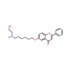 CN(CCO)CCCCCCOc1ccc2oc(-c3ccccc3)cc(=O)c2c1 ZINC000013454389