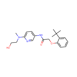 CN(CCO)c1ccc(NC(=O)COc2ccccc2C(C)(C)C)cn1 ZINC000096270029