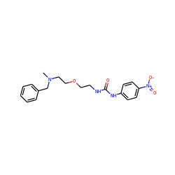 CN(CCOCCNC(=O)Nc1ccc([N+](=O)[O-])cc1)Cc1ccccc1 ZINC000013742430