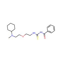 CN(CCOCCNC(=S)NC(=O)c1ccccc1)C1CCCCC1 ZINC000013742424