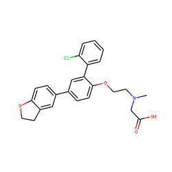 CN(CCOc1ccc(-c2ccc3c(c2)CCO3)cc1-c1ccccc1Cl)CC(=O)O ZINC000028958426