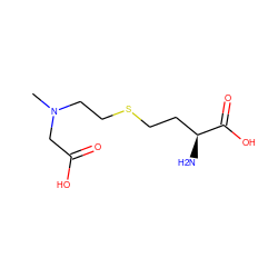 CN(CCSCC[C@H](N)C(=O)O)CC(=O)O ZINC000045496633