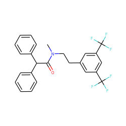 CN(CCc1cc(C(F)(F)F)cc(C(F)(F)F)c1)C(=O)C(c1ccccc1)c1ccccc1 ZINC000029342806