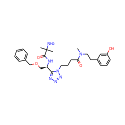 CN(CCc1cccc(O)c1)C(=O)CCCn1nnnc1[C@@H](COCc1ccccc1)NC(=O)C(C)(C)N ZINC000029049179