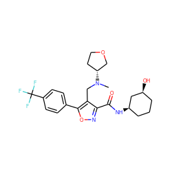 CN(Cc1c(C(=O)N[C@@H]2CCC[C@H](O)C2)noc1-c1ccc(C(F)(F)F)cc1)[C@@H]1CCOC1 ZINC000071317441