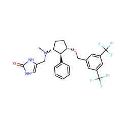 CN(Cc1c[nH]c(=O)[nH]1)[C@@H]1CC[C@H](OCc2cc(C(F)(F)F)cc(C(F)(F)F)c2)[C@H]1c1ccccc1 ZINC000036324435