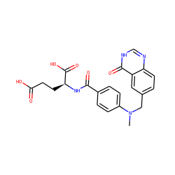 CN(Cc1ccc2nc[nH]c(=O)c2c1)c1ccc(C(=O)N[C@@H](CCC(=O)O)C(=O)O)cc1 ZINC000027979168