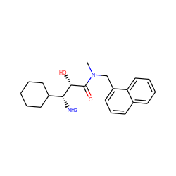 CN(Cc1cccc2ccccc12)C(=O)[C@@H](O)[C@H](N)C1CCCCC1 ZINC000027992982