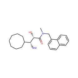 CN(Cc1cccc2ccccc12)C(=O)[C@@H](O)[C@H](N)C1CCCCCCC1 ZINC000027986351