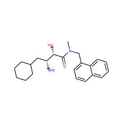 CN(Cc1cccc2ccccc12)C(=O)[C@@H](O)[C@H](N)CC1CCCCC1 ZINC000027994233