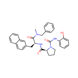 CN(Cc1ccccc1)C(=O)[C@H](Cc1ccc2ccccc2c1)NC(=O)[C@@H]1CCCN1C(=O)Nc1ccccc1O ZINC000026847564