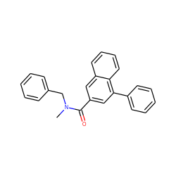 CN(Cc1ccccc1)C(=O)c1cc(-c2ccccc2)c2ccccc2c1 ZINC000013525314