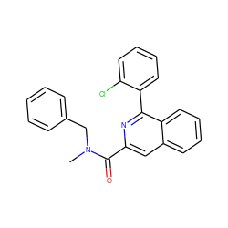 CN(Cc1ccccc1)C(=O)c1cc2ccccc2c(-c2ccccc2Cl)n1 ZINC000095762780