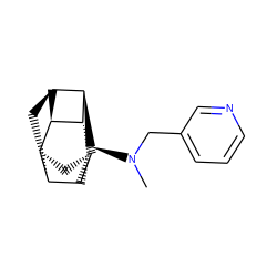 CN(Cc1cccnc1)[C@H]1[C@H]2[C@H]3C[C@@H]4[C@H]5[C@@H](C[C@H]42)[C@@H]1[C@@H]53 ZINC000299845703