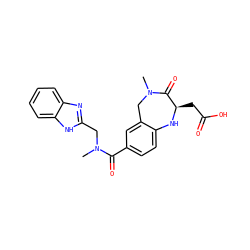 CN(Cc1nc2ccccc2[nH]1)C(=O)c1ccc2c(c1)CN(C)C(=O)[C@@H](CC(=O)O)N2 ZINC000013763791