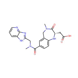 CN(Cc1nc2ncccc2[nH]1)C(=O)c1ccc2c(c1)CN(C)C(=O)[C@H](CC(=O)O)N2 ZINC000013907691