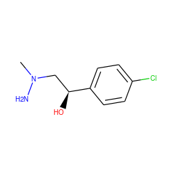 CN(N)C[C@H](O)c1ccc(Cl)cc1 ZINC000064479834