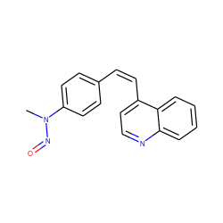 CN(N=O)c1ccc(/C=C\c2ccnc3ccccc23)cc1 ZINC000013099251