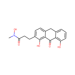 CN(O)C(=O)CCc1ccc2c(c1O)C(=O)c1c(O)cccc1C2 ZINC000000006784