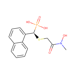 CN(O)C(=O)CS[C@@H](c1cccc2ccccc12)P(=O)(O)O ZINC000096284902