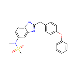 CN(c1ccc2[nH]c(Cc3ccc(Oc4ccccc4)cc3)nc2c1)S(C)(=O)=O ZINC000013560452