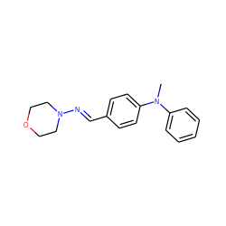 CN(c1ccccc1)c1ccc(/C=N/N2CCOCC2)cc1 ZINC000003270410