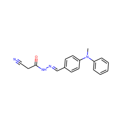 CN(c1ccccc1)c1ccc(/C=N/NC(=O)CC#N)cc1 ZINC000000354578