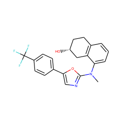 CN(c1ncc(-c2ccc(C(F)(F)F)cc2)o1)c1cccc2c1C[C@H](O)CC2 ZINC000053298293