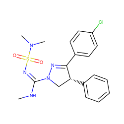 CN/C(=N/S(=O)(=O)N(C)C)N1C[C@@H](c2ccccc2)C(c2ccc(Cl)cc2)=N1 ZINC000028523603