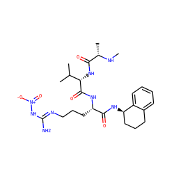CN[C@@H](C)C(=O)N[C@H](C(=O)N[C@@H](CCC/N=C(\N)N[N+](=O)[O-])C(=O)N[C@@H]1CCCc2ccccc21)C(C)C ZINC000070725619