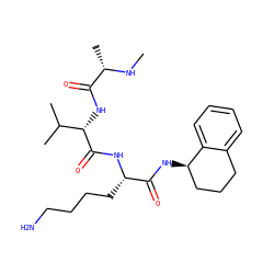 CN[C@@H](C)C(=O)N[C@H](C(=O)N[C@@H](CCCCN)C(=O)N[C@@H]1CCCc2ccccc21)C(C)C ZINC000064732311