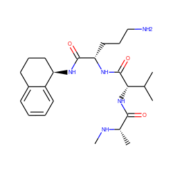 CN[C@@H](C)C(=O)N[C@H](C(=O)N[C@@H](CCCN)C(=O)N[C@@H]1CCCc2ccccc21)C(C)C ZINC000064708403