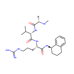 CN[C@@H](C)C(=O)N[C@H](C(=O)N[C@@H](CCCNC(=N)N)C(=O)N[C@@H]1CCCc2ccccc21)C(C)C ZINC000064596931