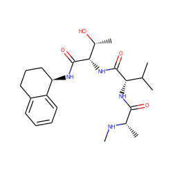 CN[C@@H](C)C(=O)N[C@H](C(=O)N[C@H](C(=O)N[C@@H]1CCCc2ccccc21)[C@@H](C)O)C(C)C ZINC000064691706