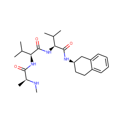 CN[C@@H](C)C(=O)N[C@H](C(=O)N[C@H](C(=O)N[C@@H]1CCc2ccccc2C1)C(C)C)C(C)C ZINC000064596922